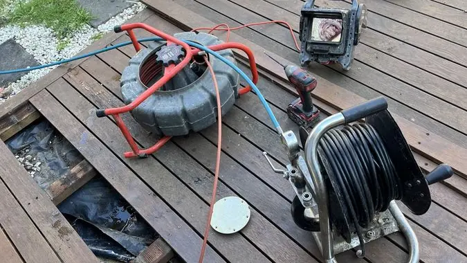 Sewer jetting hose and equipment, Hampton